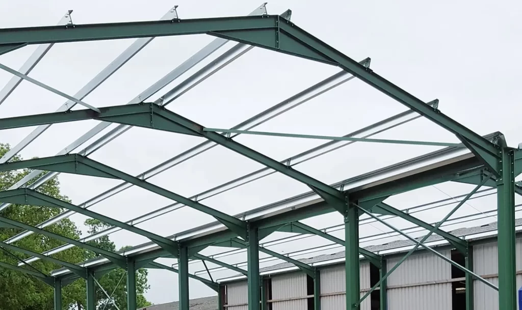 Steel Structure Fabrication & Warehouses & Pergolas Projects 3 structural steel frame 1 1536x914 1