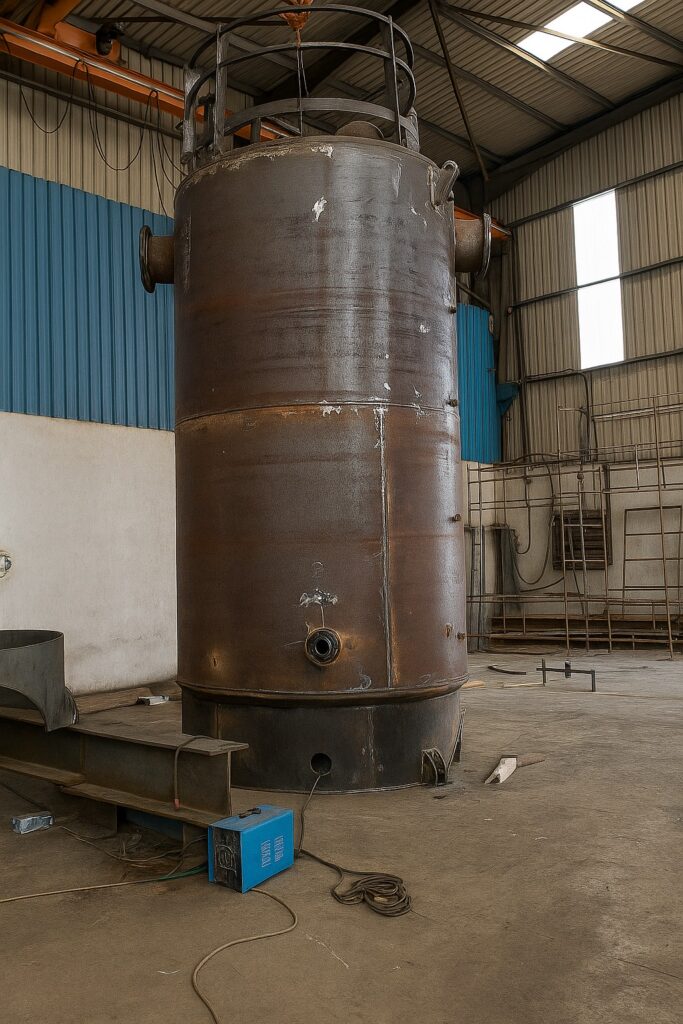 Fuel Tank Welding Project 4 pipe wilding tank